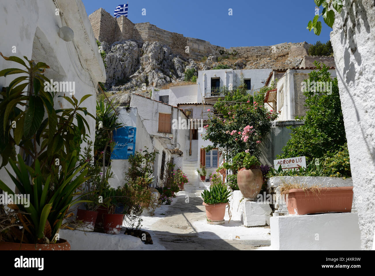 Chiesa di Agios Georgios di roccia alla Anaftioftika Foto Stock