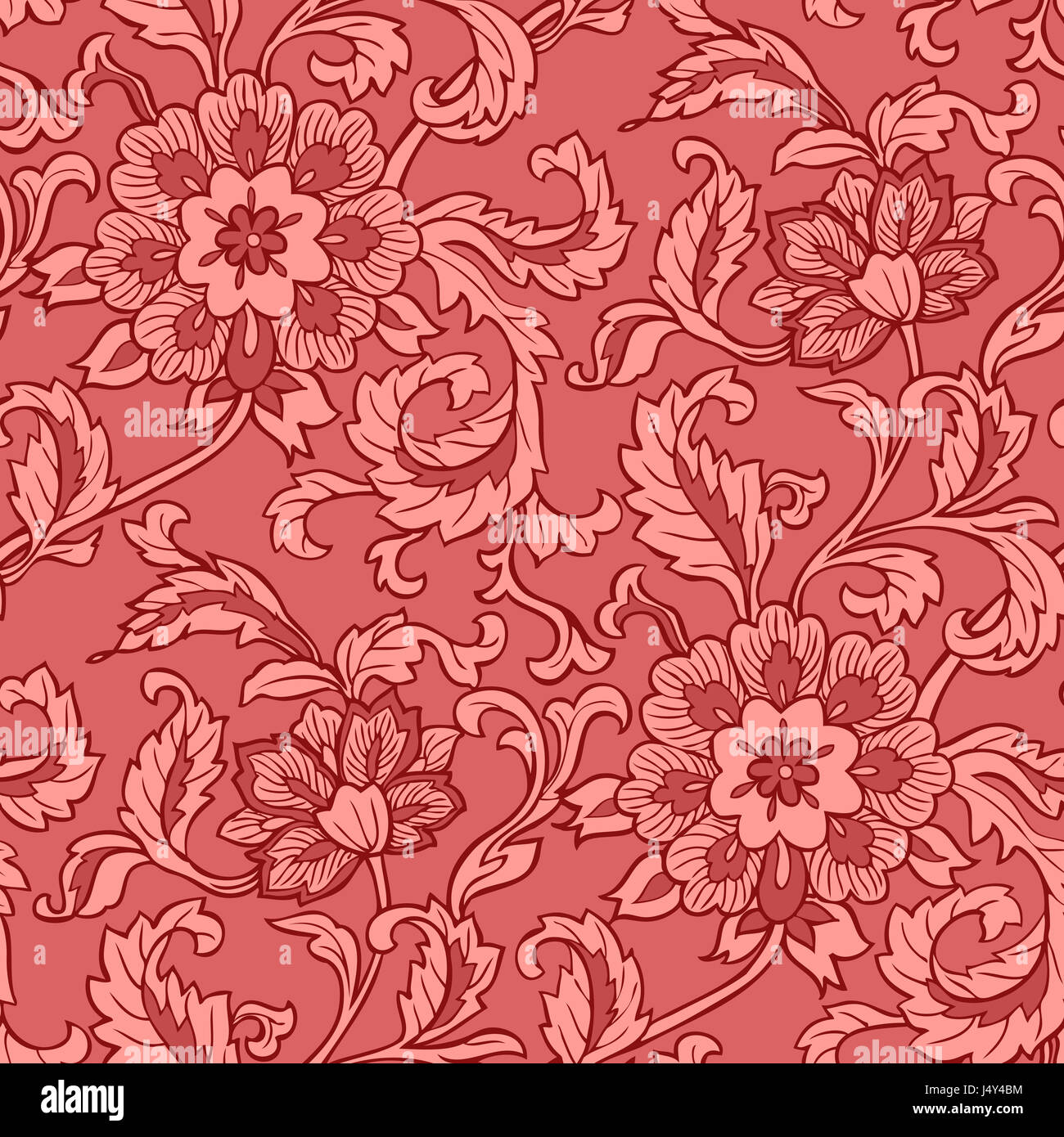 Seamless floral pattern di sfondo immagine Foto Stock