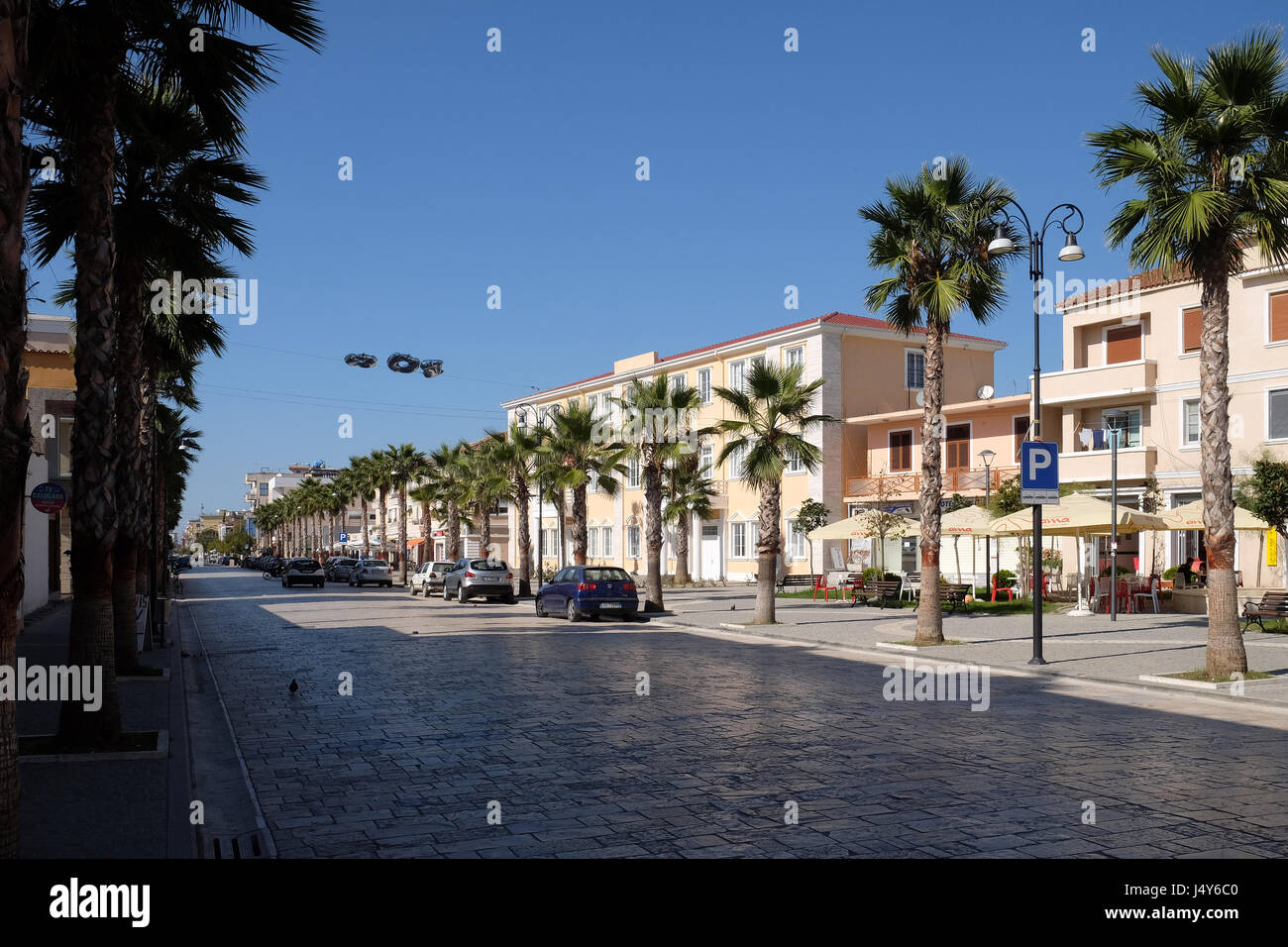 Kavaje vecchia città e municipalità nella contea di Tirana, Albania su ottobre 01, 2016. Foto Stock