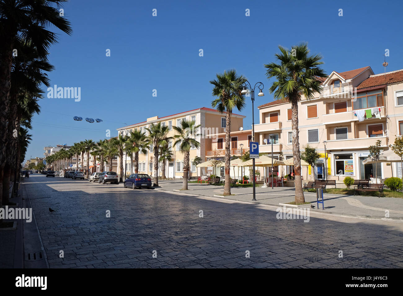 Kavaje vecchia città e municipalità nella contea di Tirana, Albania su ottobre 01, 2016. Foto Stock