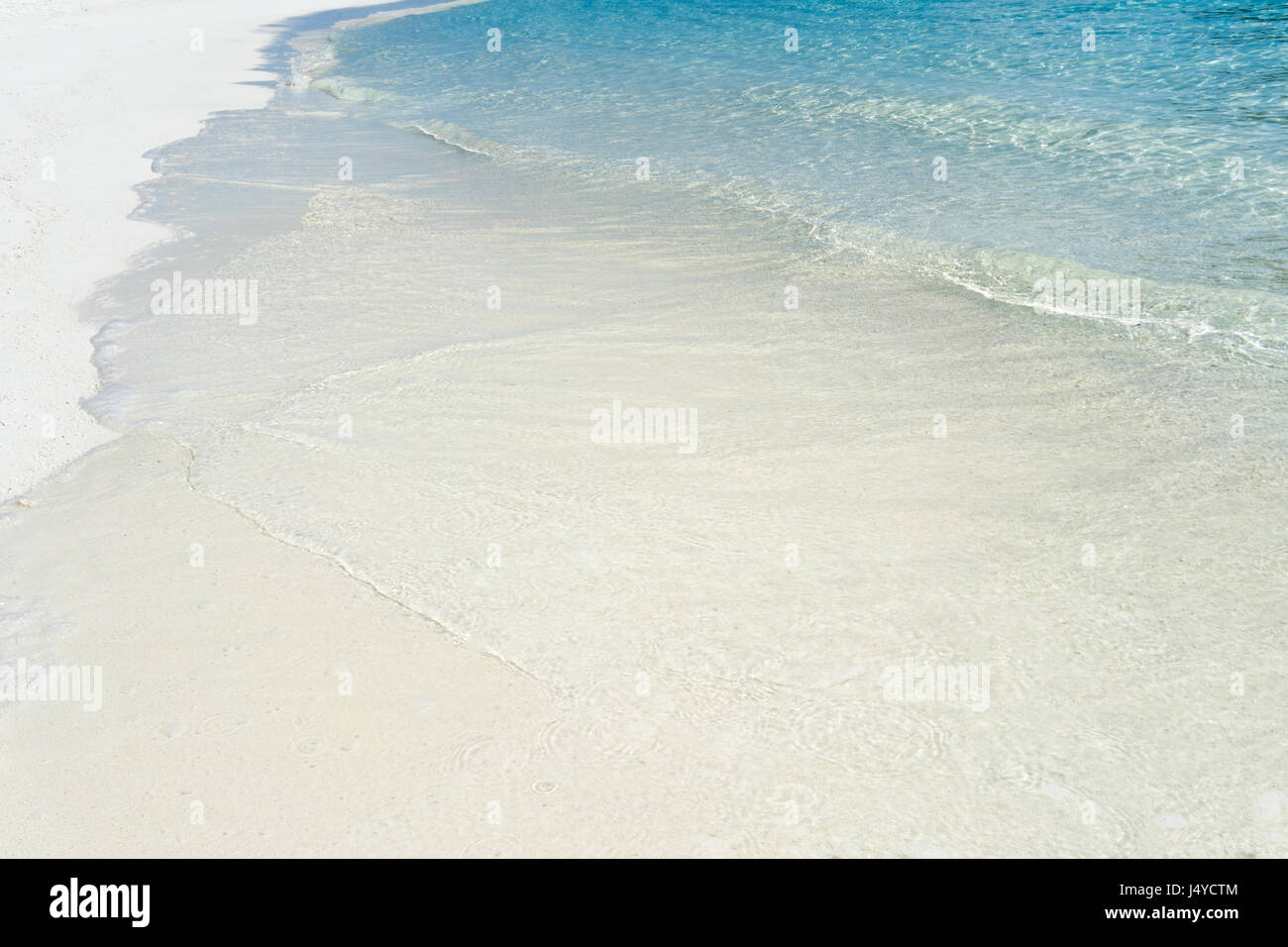 Bella spiaggia tropicale e Mare di Maldive Foto Stock
