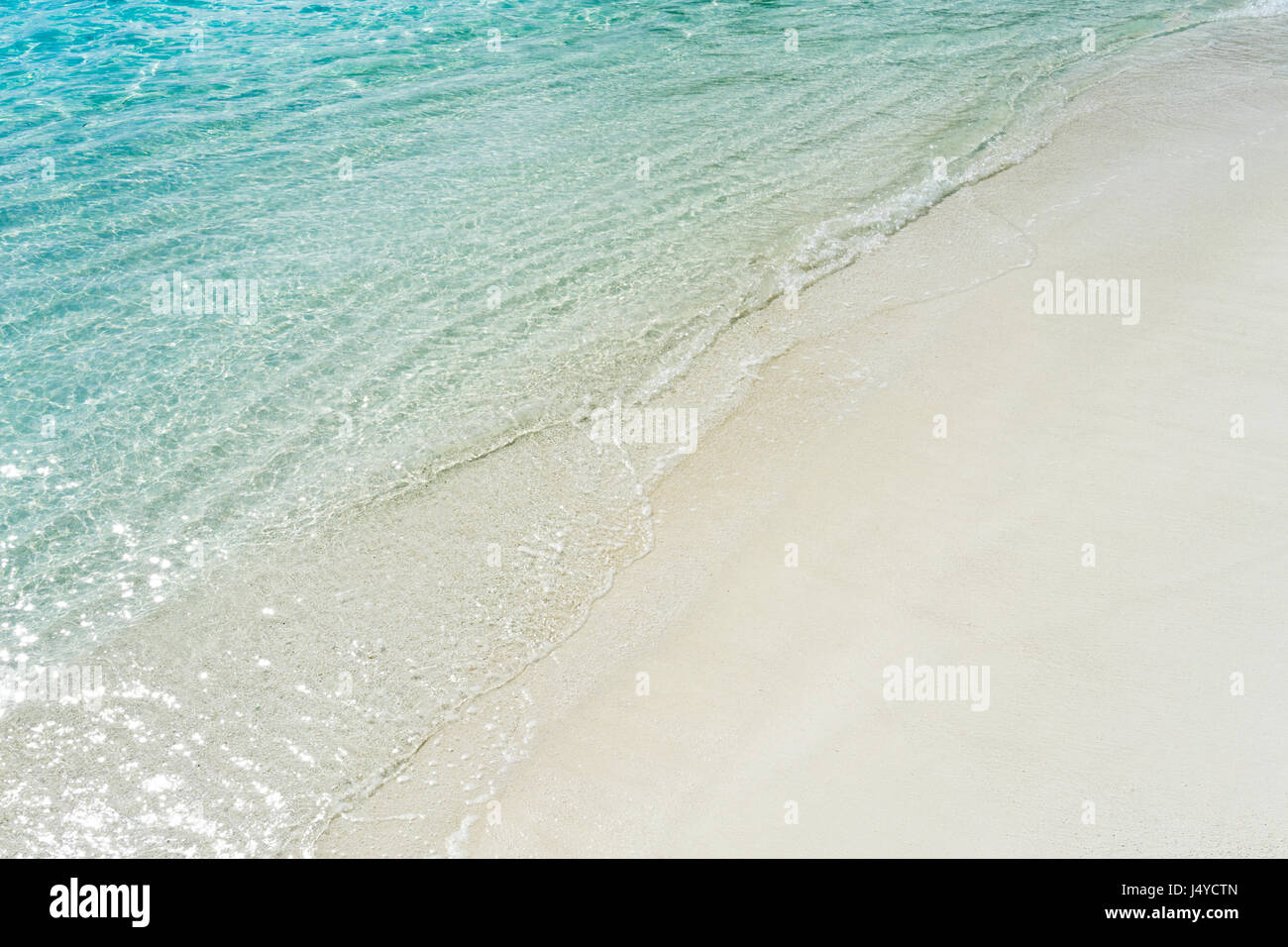 Bella spiaggia tropicale e Mare di Maldive Foto Stock