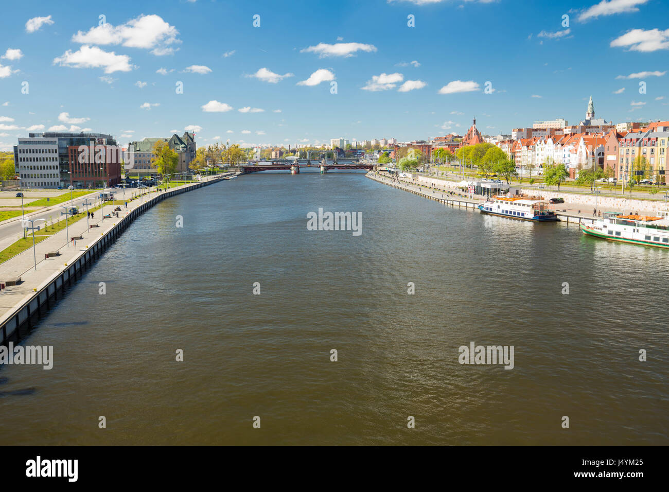 Szczecin / Panorama della parte storica della città Foto Stock