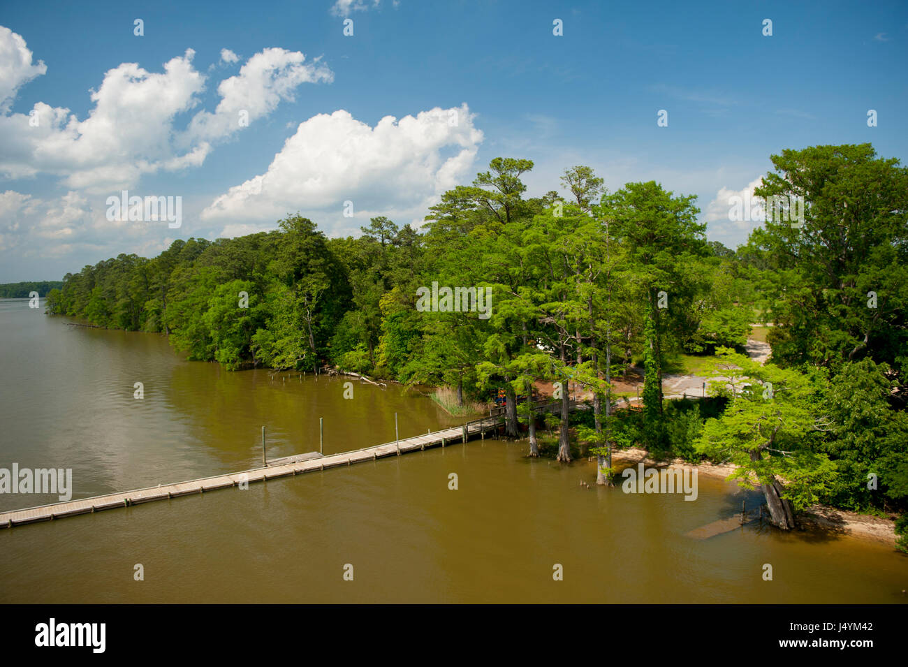 Stati Uniti Virginia VA Chickahominy Riverfront Park fiume attraversando James City County Foto Stock