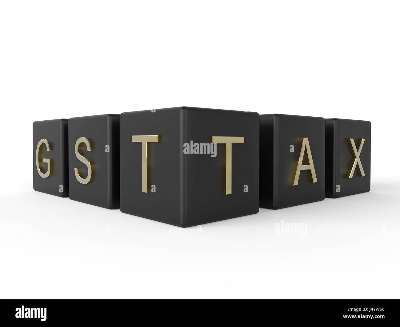 Imposta GST sul cubo, India, Asia Foto Stock