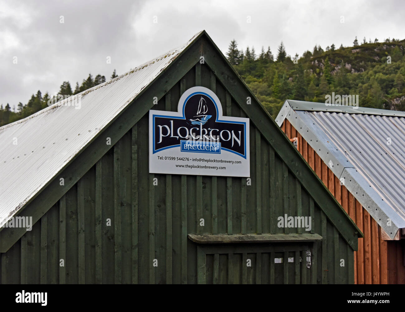 Plockton Brewery. Bank Street, Plockton, Ross and Cromarty, Scotland, Regno Unito, Europa. Foto Stock