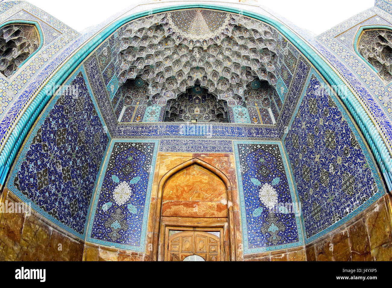 La Moschea Blu a Tabriz, Iran. La Moschea Blu è una famosa moschea storica in Tabriz, Iran. La moschea nel 1465 su ordine di Shah Jahan. Foto Stock