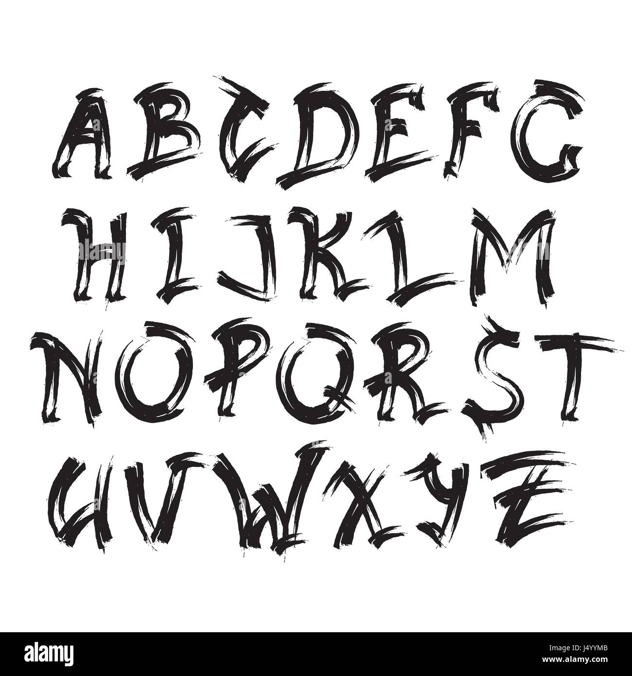 Alfabeto lettere testo raccolta di set di caratteri Immagine e Vettoriale -  Alamy