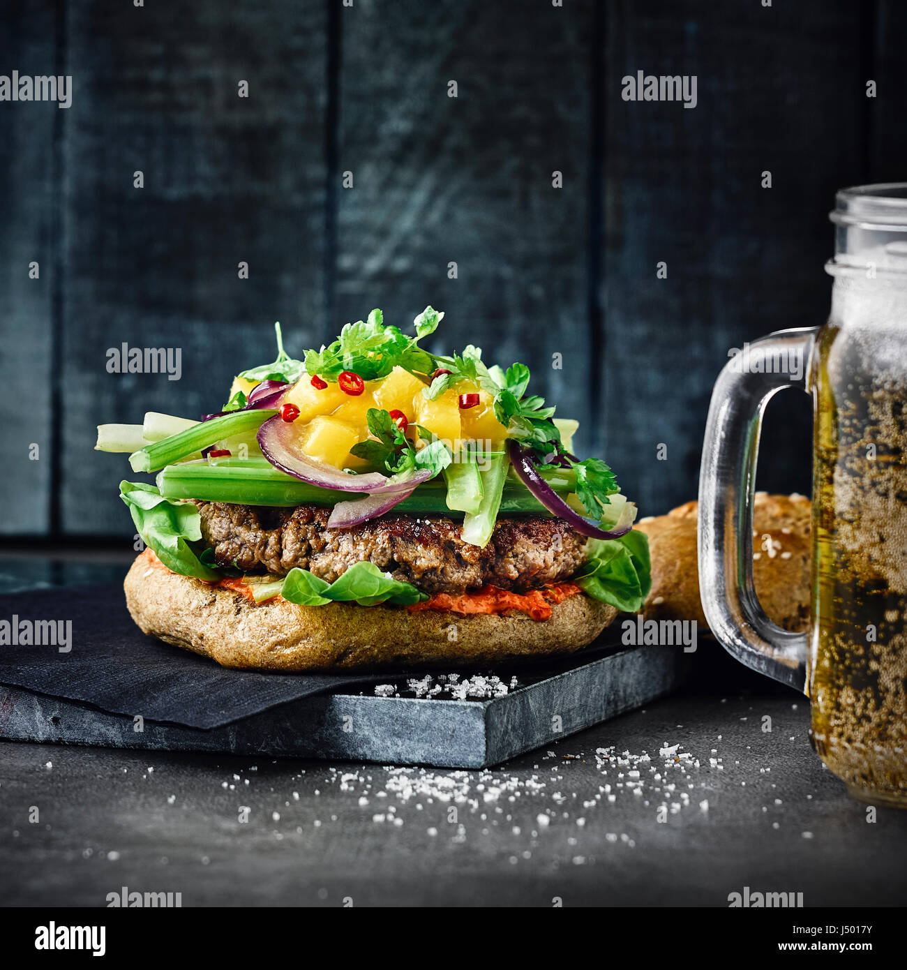 Mumbai-Burger Foto Stock
