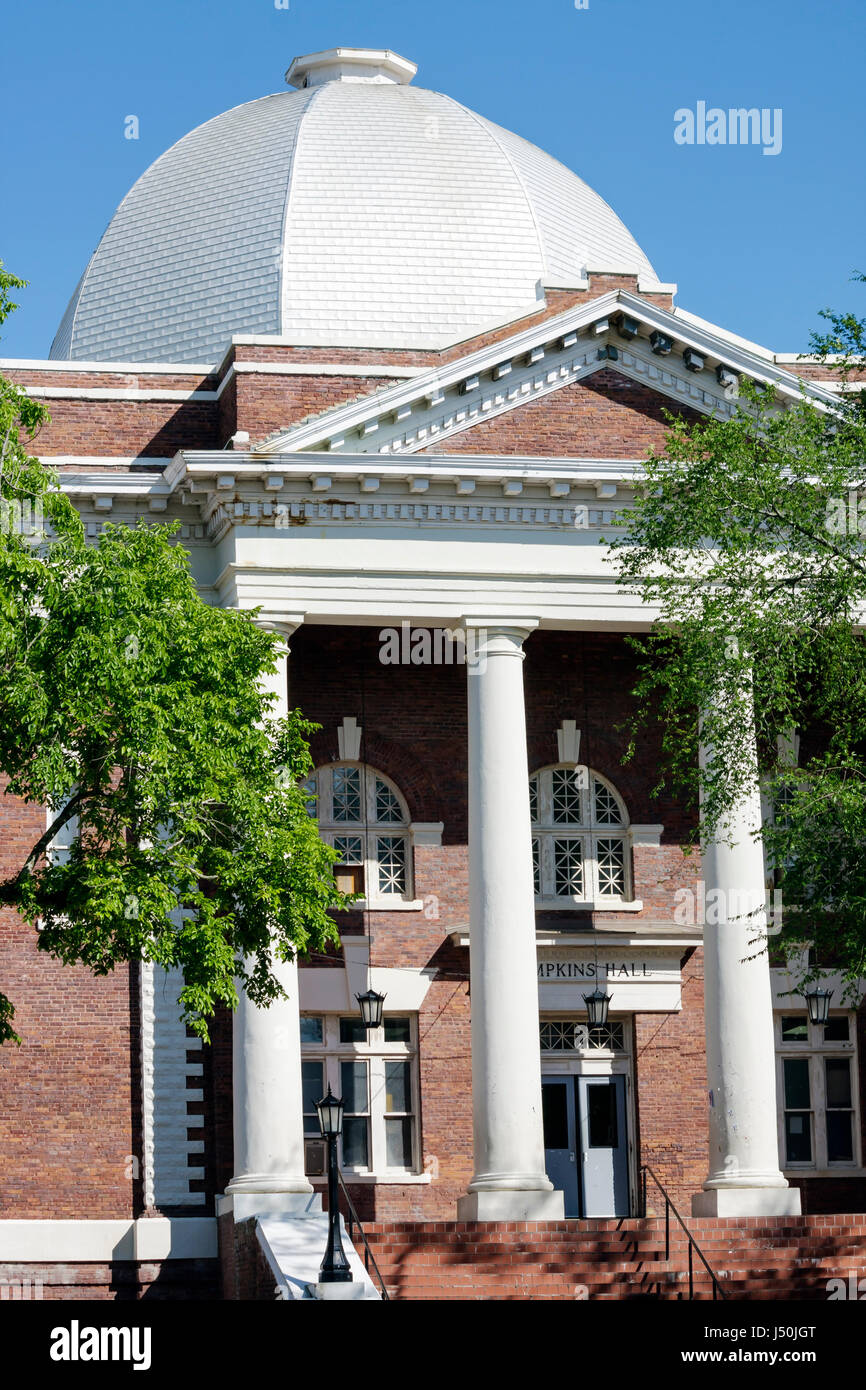 Alabama, Macon County, Tuskegee, Tuskegee Institute National Historic Site, Tuskegee University, campus, Tompkins Hall, istruzione superiore, fondata dal Dr. Booke Foto Stock