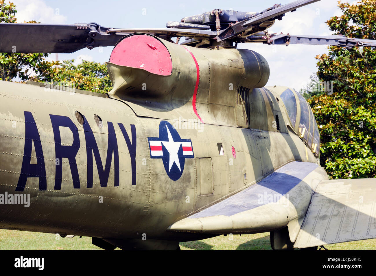 Alabama, Contea di Dale, ft. Fort Rucker,United States Army Aviation Museum,aerei,elicotteri militari,combattimento,guerra,mostra collezione difesa, Foto Stock