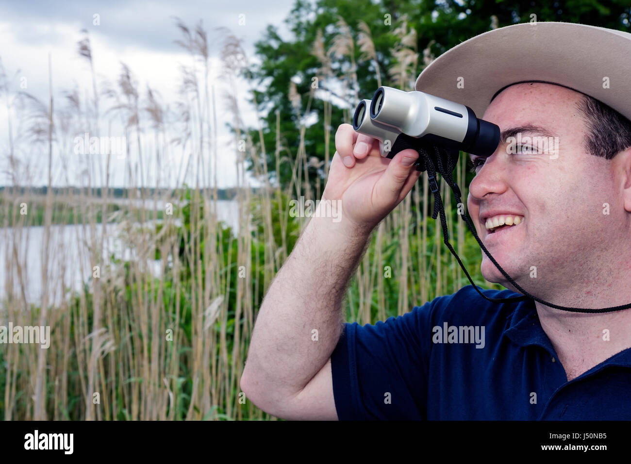 Alabama Mobile Bay Water,Spanish Fort,Mobile Tensaw River Water,5 River Waters Delta Resource Center,centro,natura,istruzione,uomo uomini maschio adulti Foto Stock