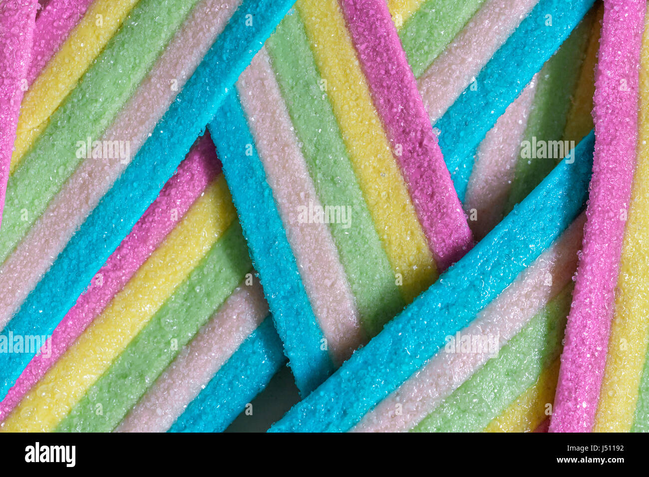 Unicorn Rainbow candy strisce Foto Stock
