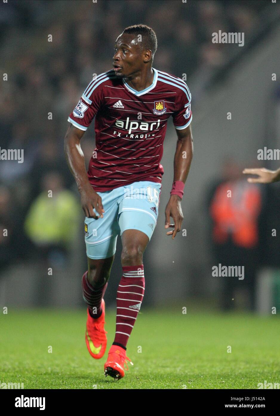 DIAFRA SAKHO West Ham United FC West Ham United FC KC Stadium Hull Inghilterra 15 Settembre 2014 Foto Stock