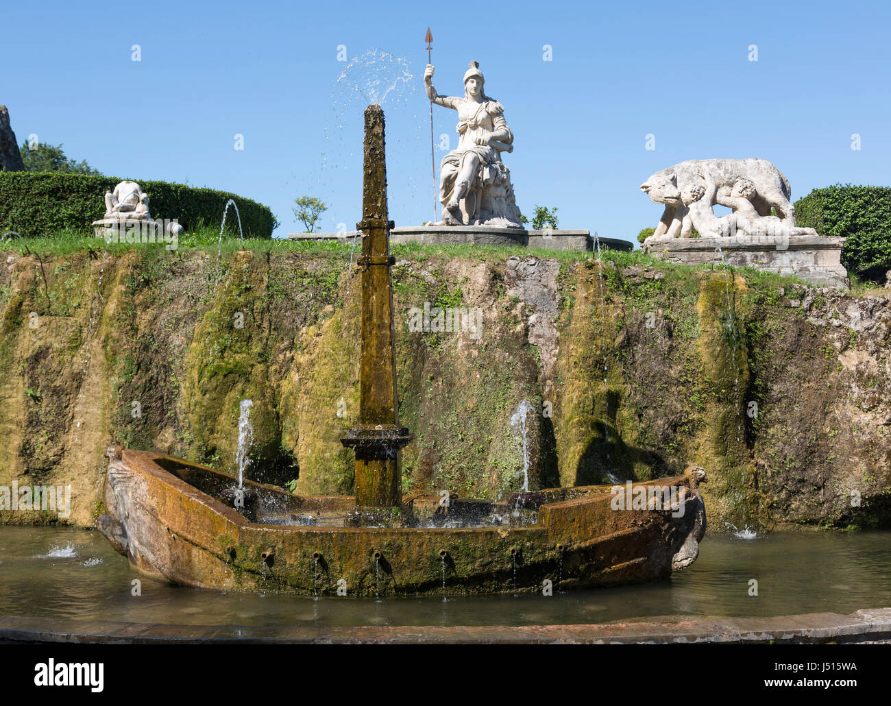 La fontana di Rometta, Villa d'Este, Tivoli, vicino Roma, Italia Foto Stock