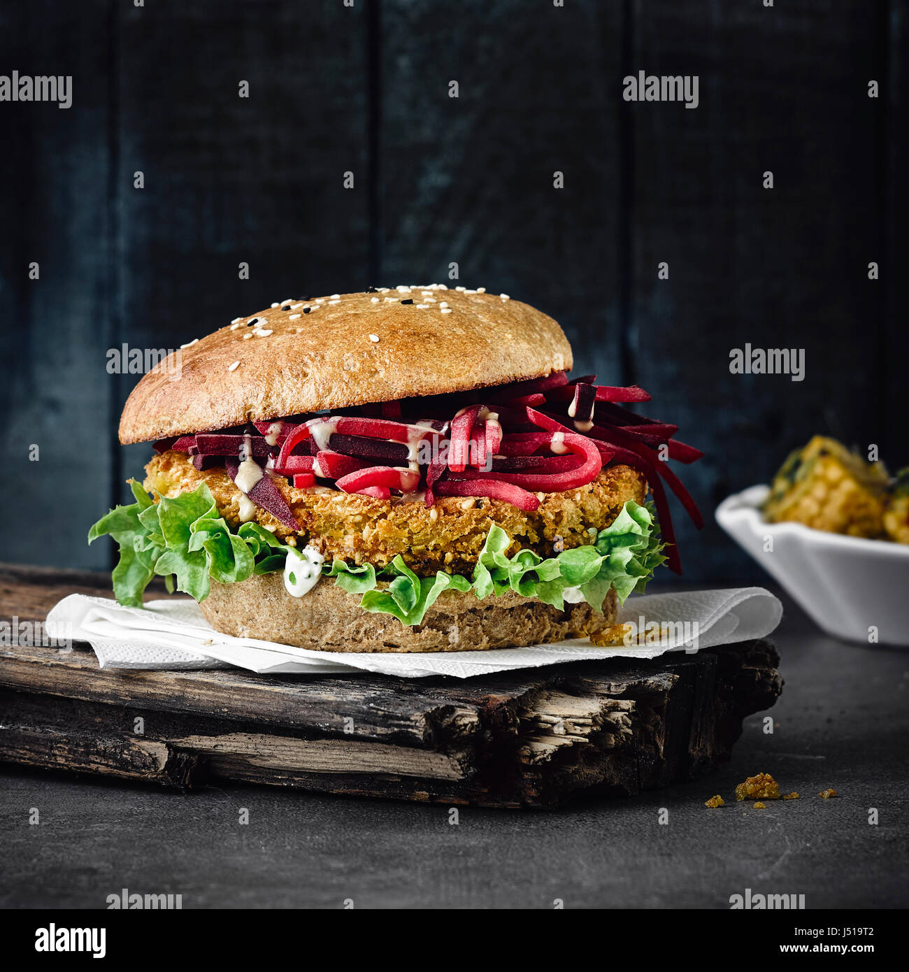 Orientare vegetariano burger Foto Stock