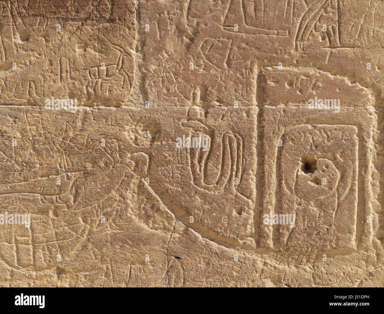 Tempio dedicato a Hathor e Nekhbet a El Kab, sponda est del fiume Nilo, Alto Egitto Foto Stock