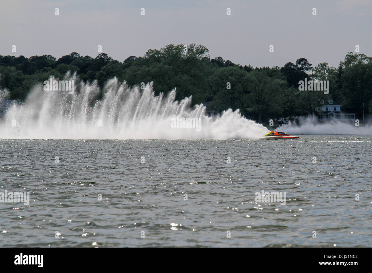 Cambridge power boat regatta - Il Cambridge Classic - Il primo concorso nel 2017 dell'idrovolante Racing League. Foto Stock