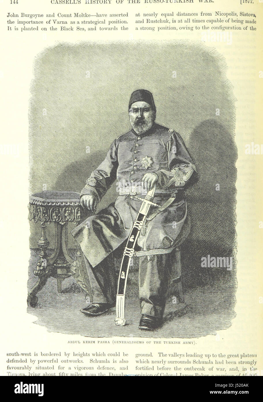 L'immagine a pagina 168 di "[Cassell's Illustrated History of the Russo-Turkish War]" raffigura un momento significativo nel conflitto tra Russia e Turchia, illustrando gli impegni militari e le battaglie chiave. Foto Stock