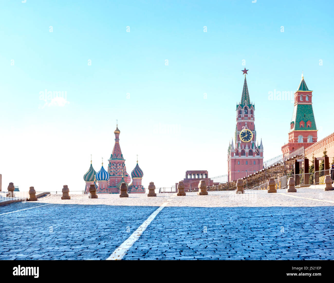 Piazza Rossa di Mosca, Russia Foto Stock
