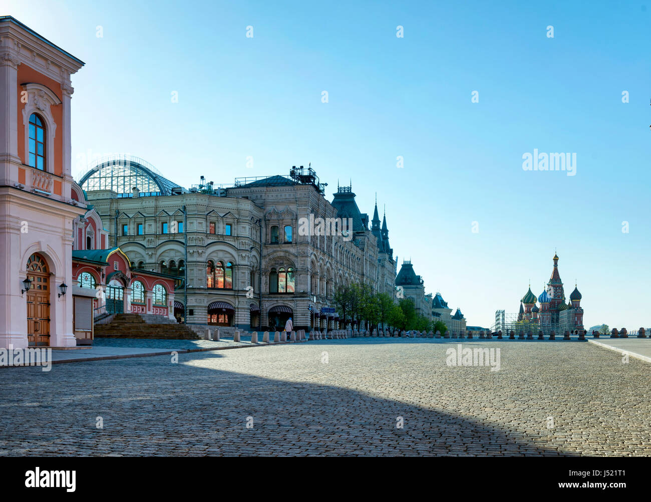 La Piazza Rossa al mattino - Moscow, Russia Foto Stock