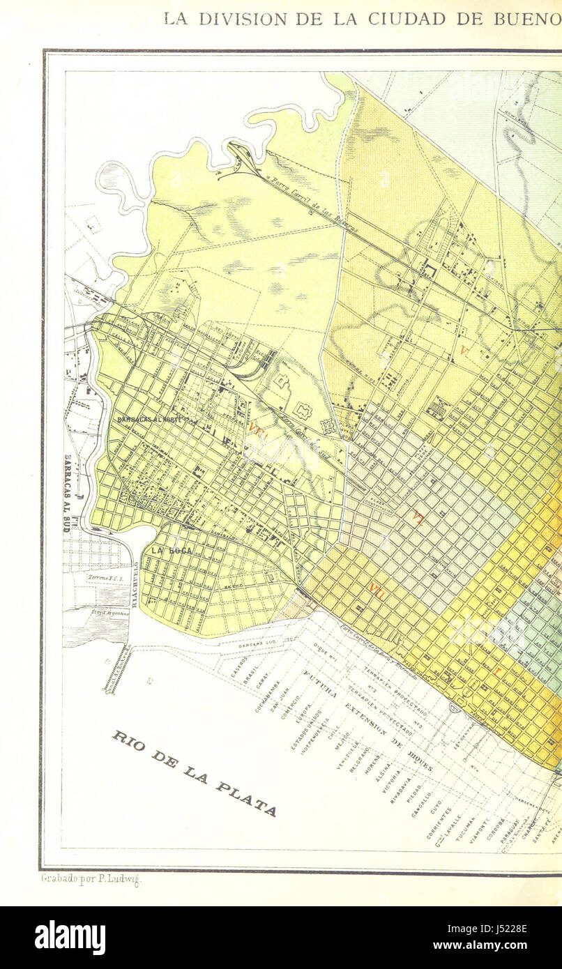 Immagine presa da pagina 176 di " Estudio topográfico é historia demografica de la Ciudad de Buenos Aires. [Con una mappa.]" Foto Stock