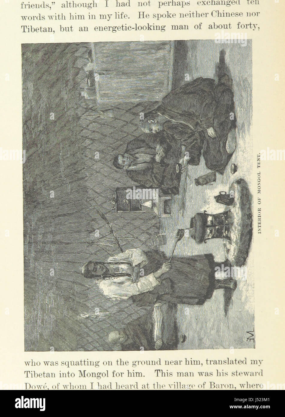 La terra della lama. Note di un viaggio attraverso la Cina, la Mongolia e il Tibet. Con mappe e illustrazioni Foto Stock