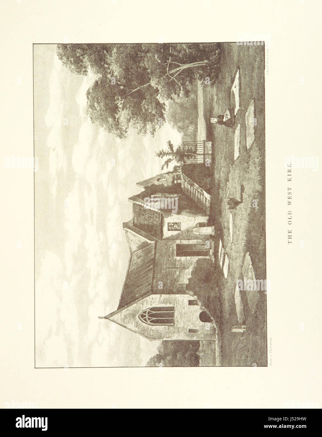 Questa immagine è tratta dal libro "Views & Reminiscences of Old Greenock", che offre una storia visiva e scritta della città di Greenock in Scozia, accompagnata dalla stampa letteraria di A. Williamson. Foto Stock