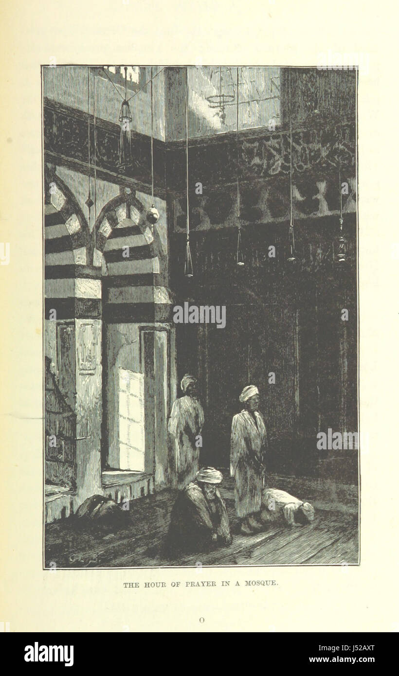 Questa immagine, a pagina 217 di "il Cairo: Schizzi della sua storia, monumenti e vita sociale", mostra un'illustrazione che raffigura i monumenti storici e la vita quotidiana del Cairo, riflettendo il ricco patrimonio culturale e la storia della città. Foto Stock