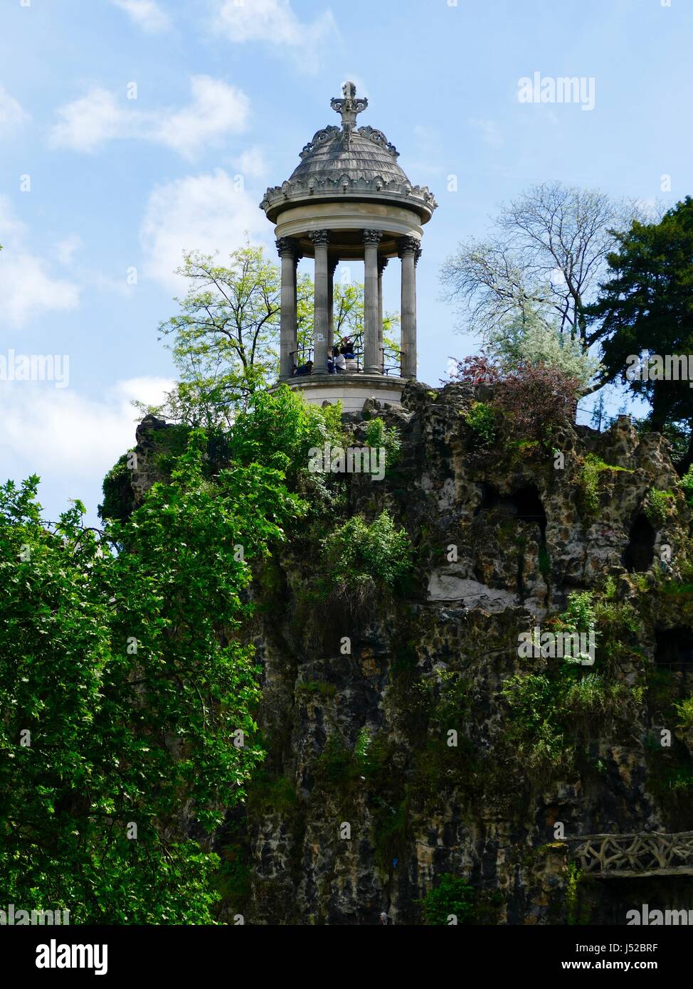 Parc Buttes-Chaumont, 19th Arrondissement, Parigi, Francia Foto Stock