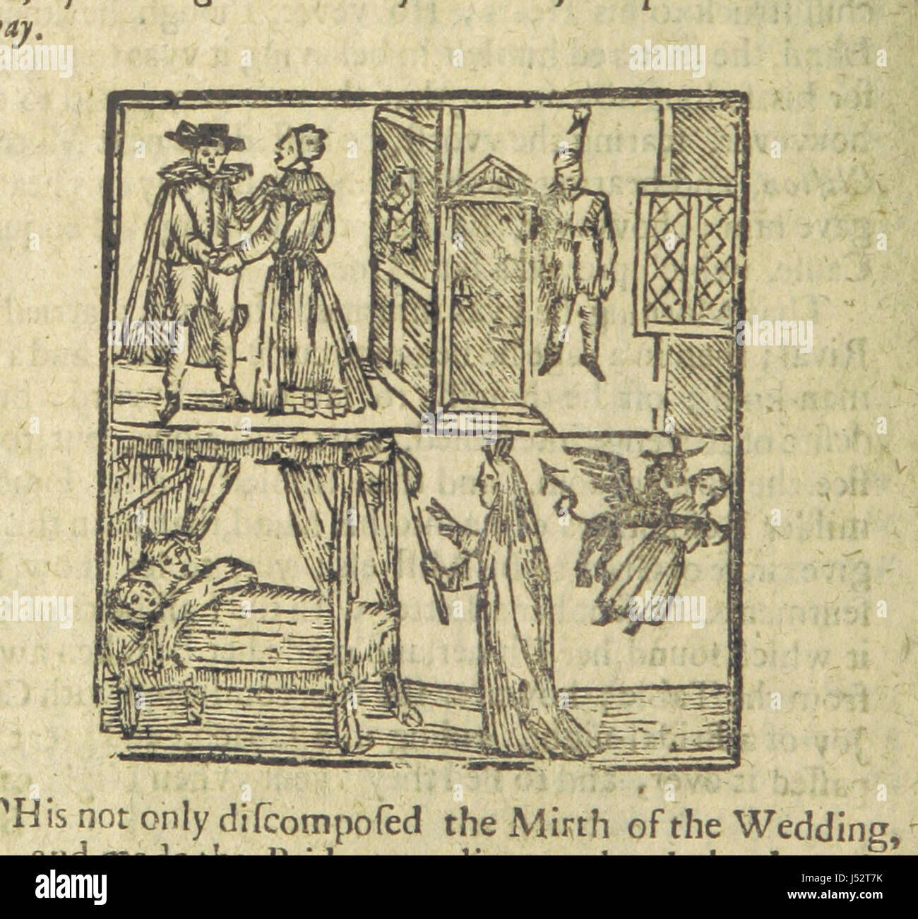 Bateman's tragedia: o il Perjur'd sposa giustamente premiata. Essendo la storia dello sfortunato amore di tedesco la moglie e il giovane Bateman. [Un chap-libro, in prosa, con l'originale ballata, intitolato "Un avvertimento piamente a tutte le fanciulle, ecc."] Foto Stock