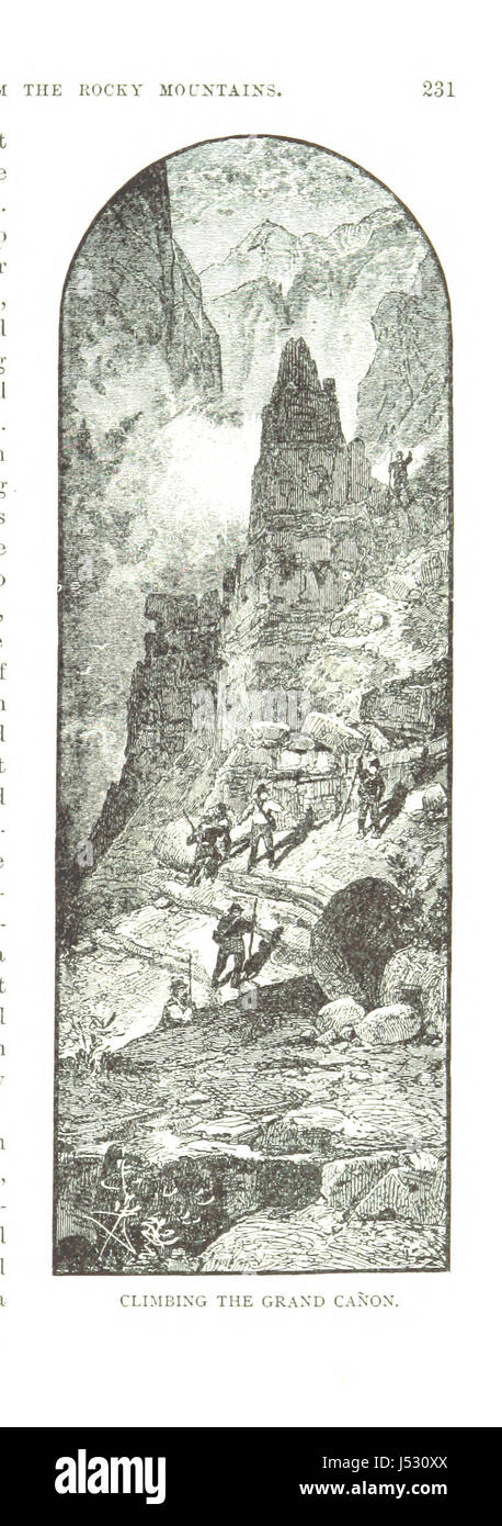 Echi da montagne rocciose. Le reminiscenze ... del ... golden age del Grande Ovest ... Illustrato Foto Stock