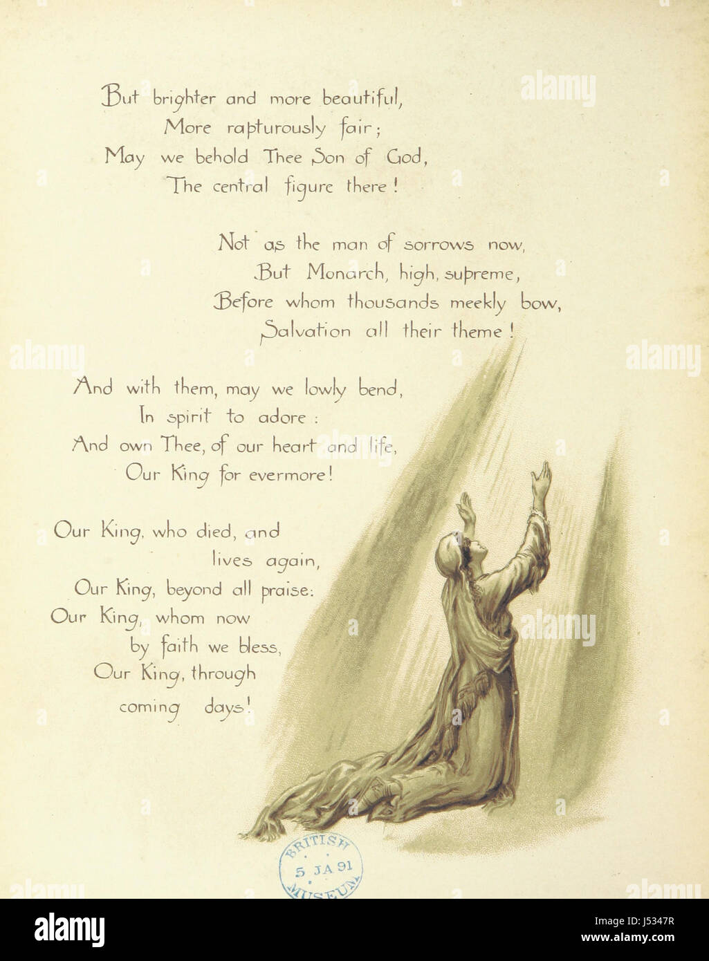 Questo testo illustrato, *Faith from the Epistle to the Hebrews*, presenta poesie basate su scritture bibliche, accompagnate da illustrazioni di W. J. Webb. L'opera esplora temi della fede e della spiritualità, interpretando gli insegnamenti dell'Epistleâ attraverso l'arte e la poesia. Foto Stock