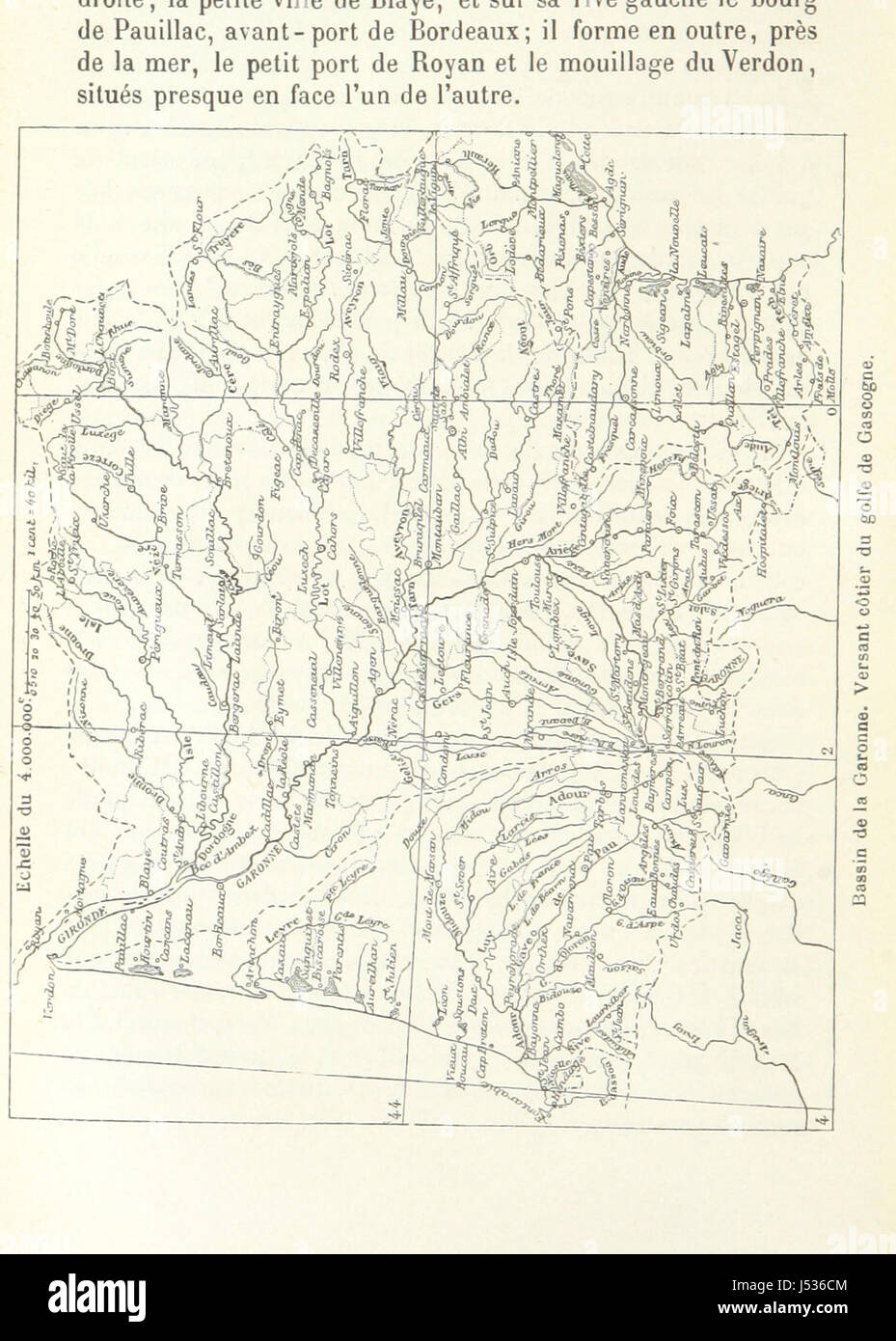 Un'immagine proveniente da pagina 272 del libro "la France IllustrÃ©e" di F. J., raffigurante una caratteristica geografica o una mappa che illustra il paesaggio fisico o politico della Francia. Foto Stock