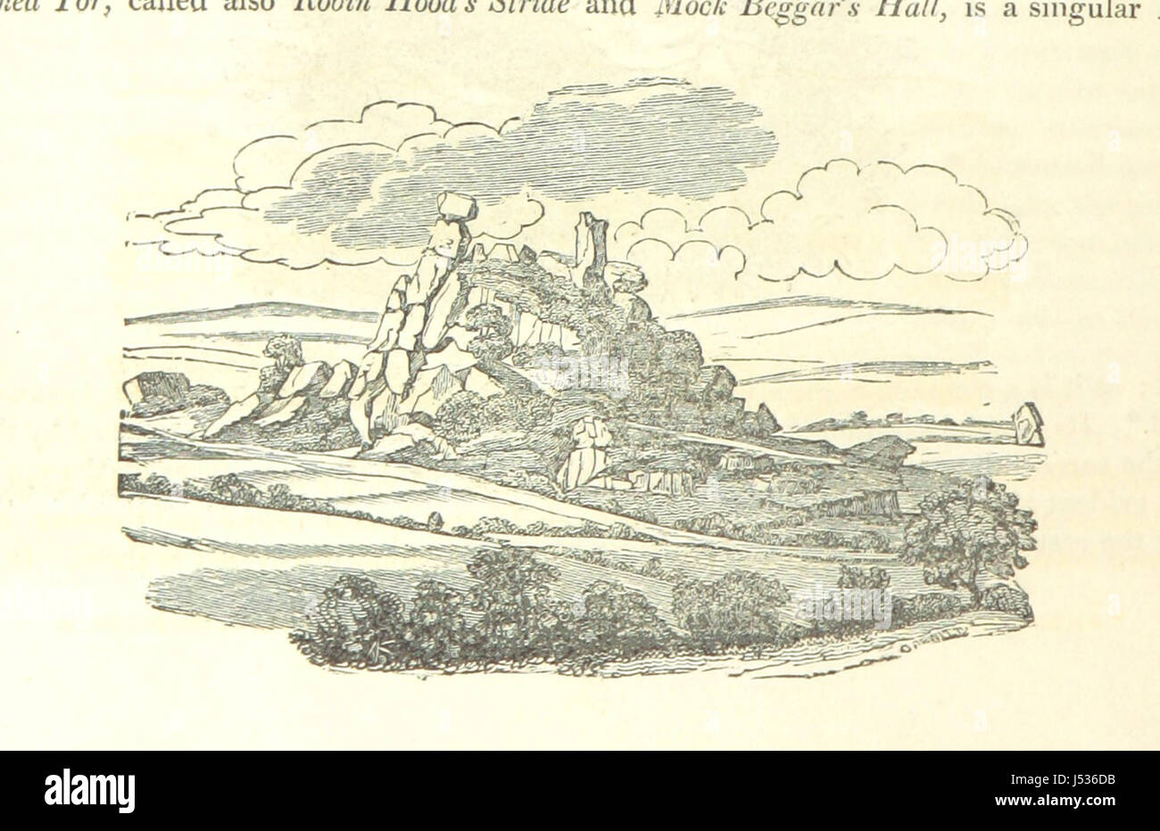 La storia e il Dizionario geografico della contea di Derby: redatto dall osservazione reale e la migliore autorità; contenenti una varietà di aspetti geologici, mineralogici, commerciali e informazioni statistiche. Illustrato da una mappa della contea, e numerosi rame-piastra e incisioni in legno dai primi artisti. I materiali raccolti dall'editore, S. Glover. A cura di Thomas nobile Foto Stock