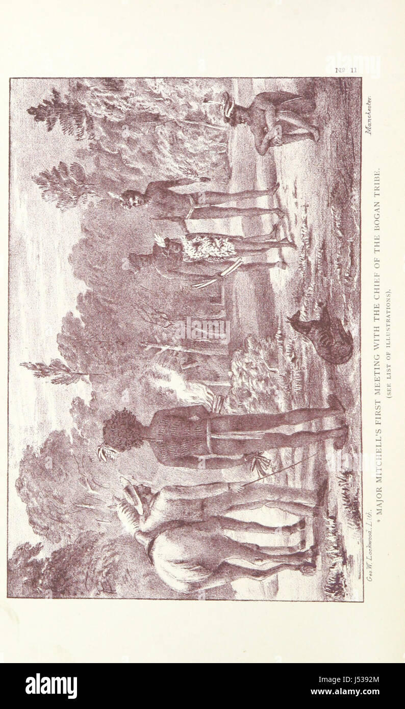 Avventure in Australia di cinquanta anni fa. In corso di un record di un emigrante di peregrinazioni attraverso le colonie del Nuovo Galles del Sud, Victoria e Queensland durante gli anni 1839-1844. [Con una mappa.] Foto Stock