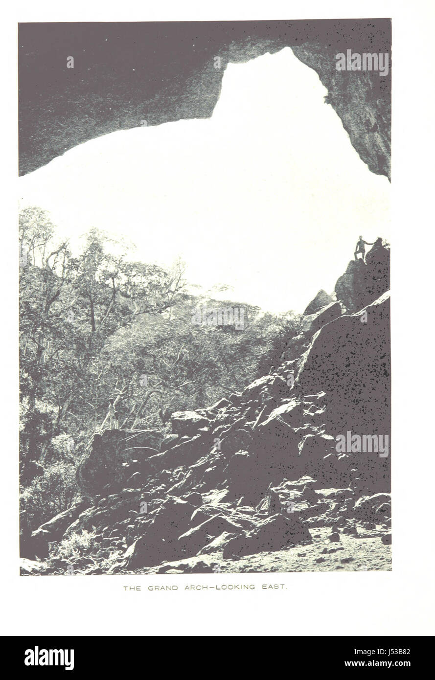 Le Caverne di Jenolan: un'escursione in wonderland australiano ... Illustrata con ... le piastre e una mappa Foto Stock