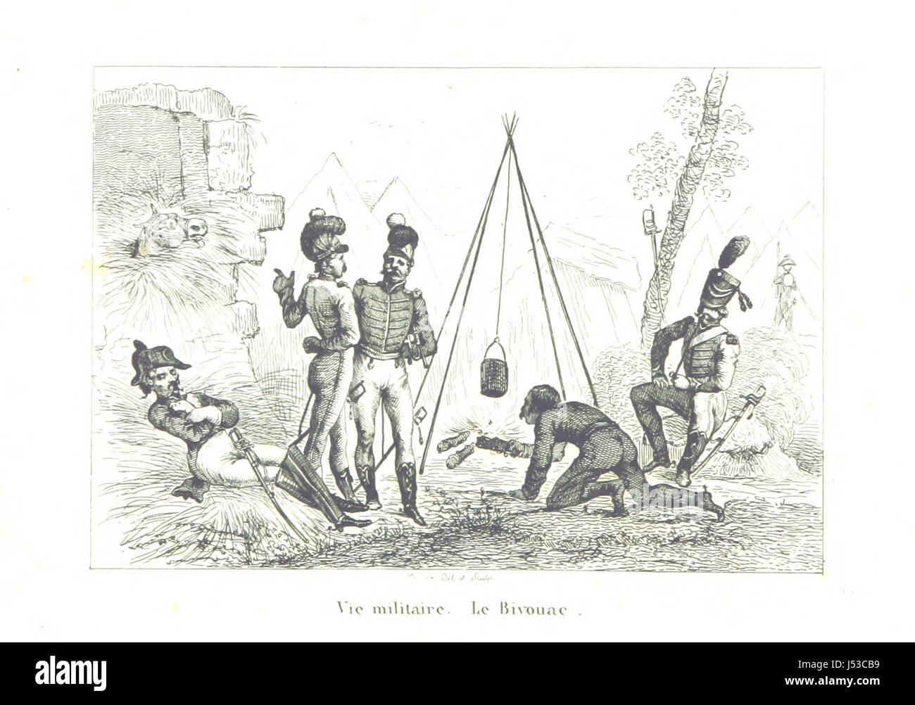 "France militaire" è un'opera storica che descrive la storia militare francese dal 1792 al 1833, scritta da un gruppo di militari e studiosi. Il libro copre sia gli eserciti terrestri che marittimi, utilizzando documenti ufficiali e bollettini militari come fonti, offrendo approfondimenti sulla strategia e le operazioni militari della Francia durante questo periodo. L'opera include illustrazioni che accompagnano il testo. Foto Stock