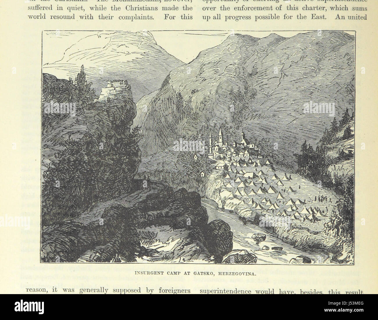 Questa immagine è tratta dalla pagina 362 della storia illustrata della guerra russo-turca di Cassell, raffigurante momenti chiave del conflitto tra Russia e Turchia nel XIX secolo, offrendo una visione visiva degli scontri militari storici e del loro impatto. Foto Stock