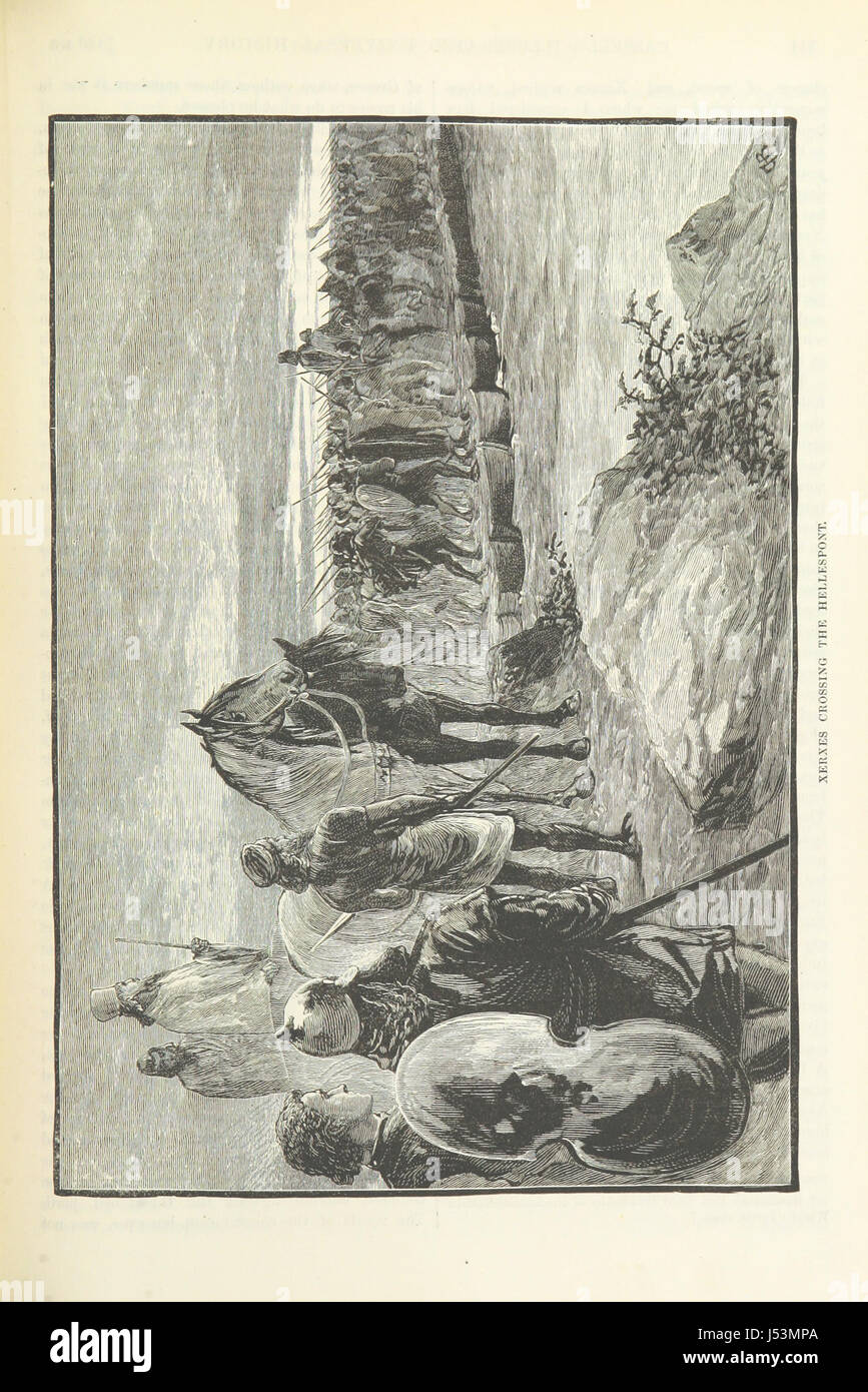 Un'opera storica illustrata di Cassell, che copre una vasta gamma di storia globale con rappresentazioni visive di eventi e figure chiave. Foto Stock