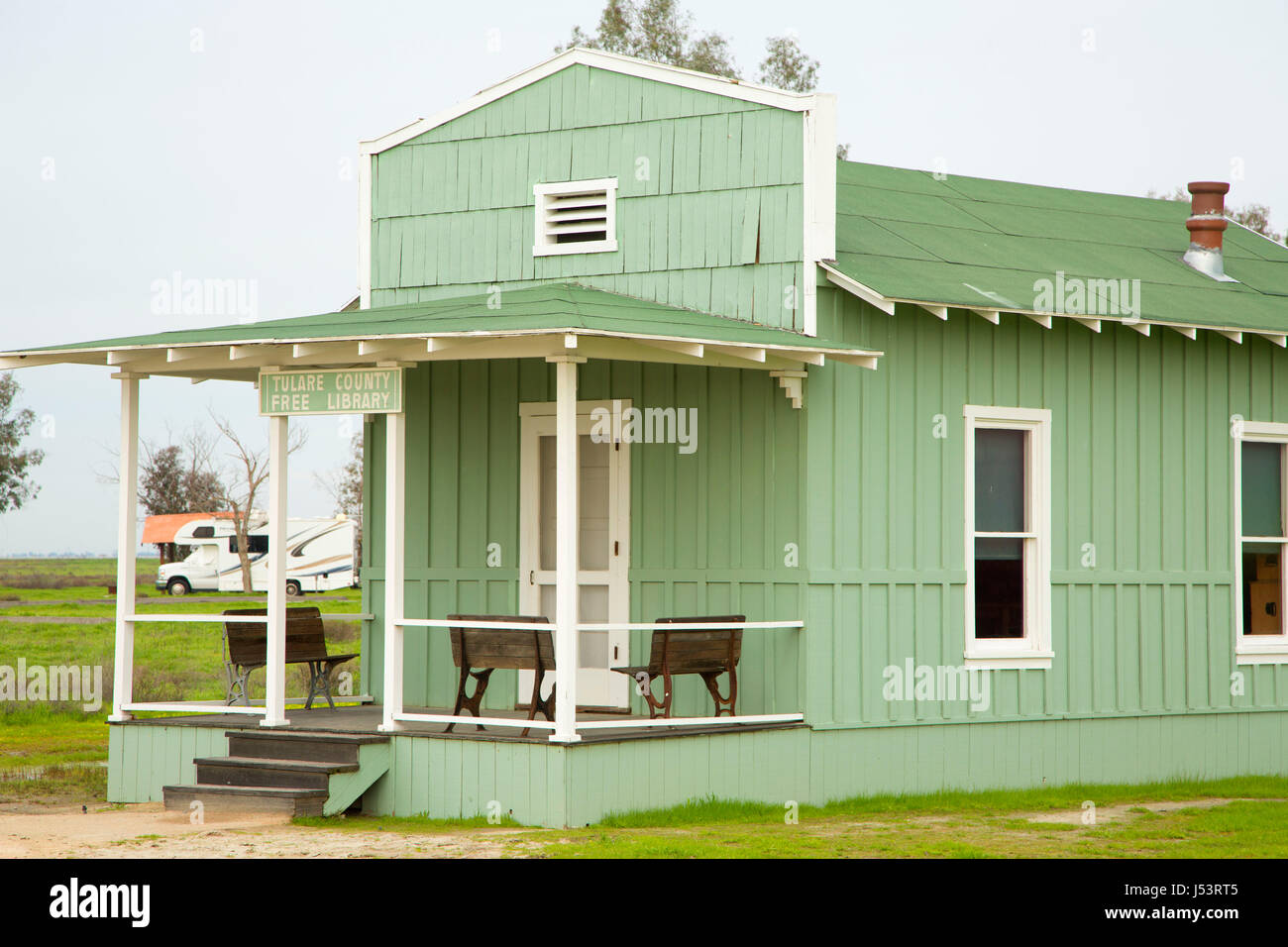 Il Tulare County libreria gratuita, il Colonnello Allensworth State Historic Park, California Foto Stock