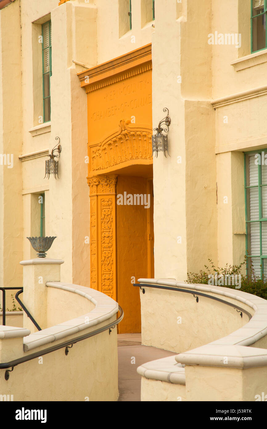 Camera di Commercio di edificio, Kern villaggio di pionieri, Bakersfield, California Foto Stock