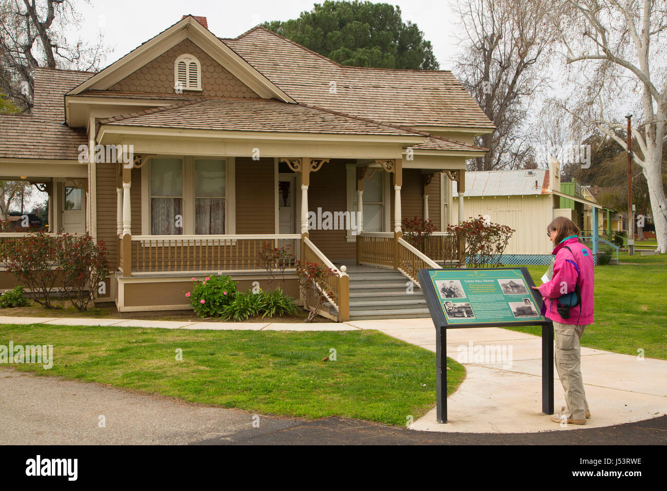 Lopez Hill House, Kern villaggio di pionieri, Bakersfield, California Foto Stock