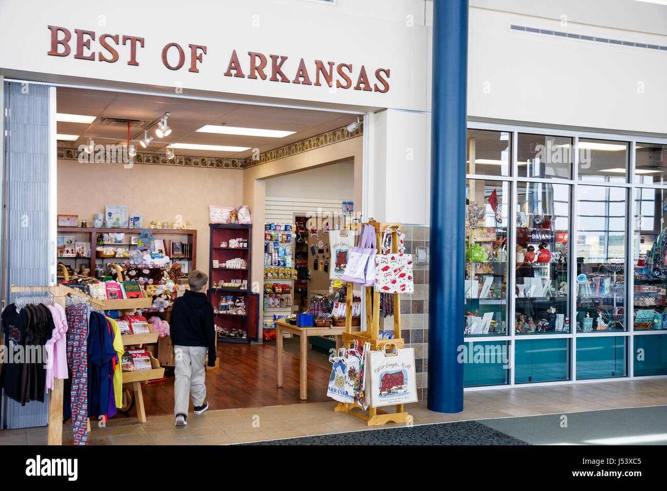 Arkansas Bentonville, aeroporto regionale dell'Arkansas nordoccidentale, XNA, il meglio dell'Arkansas, negozi, negozi, mercati, mercati, negozi Foto Stock