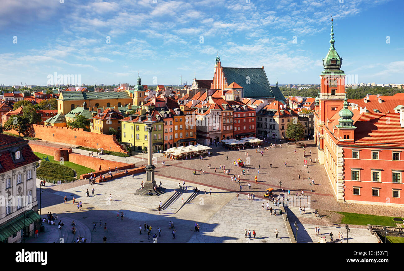 Varsavia città vecchia, Polonia Foto Stock