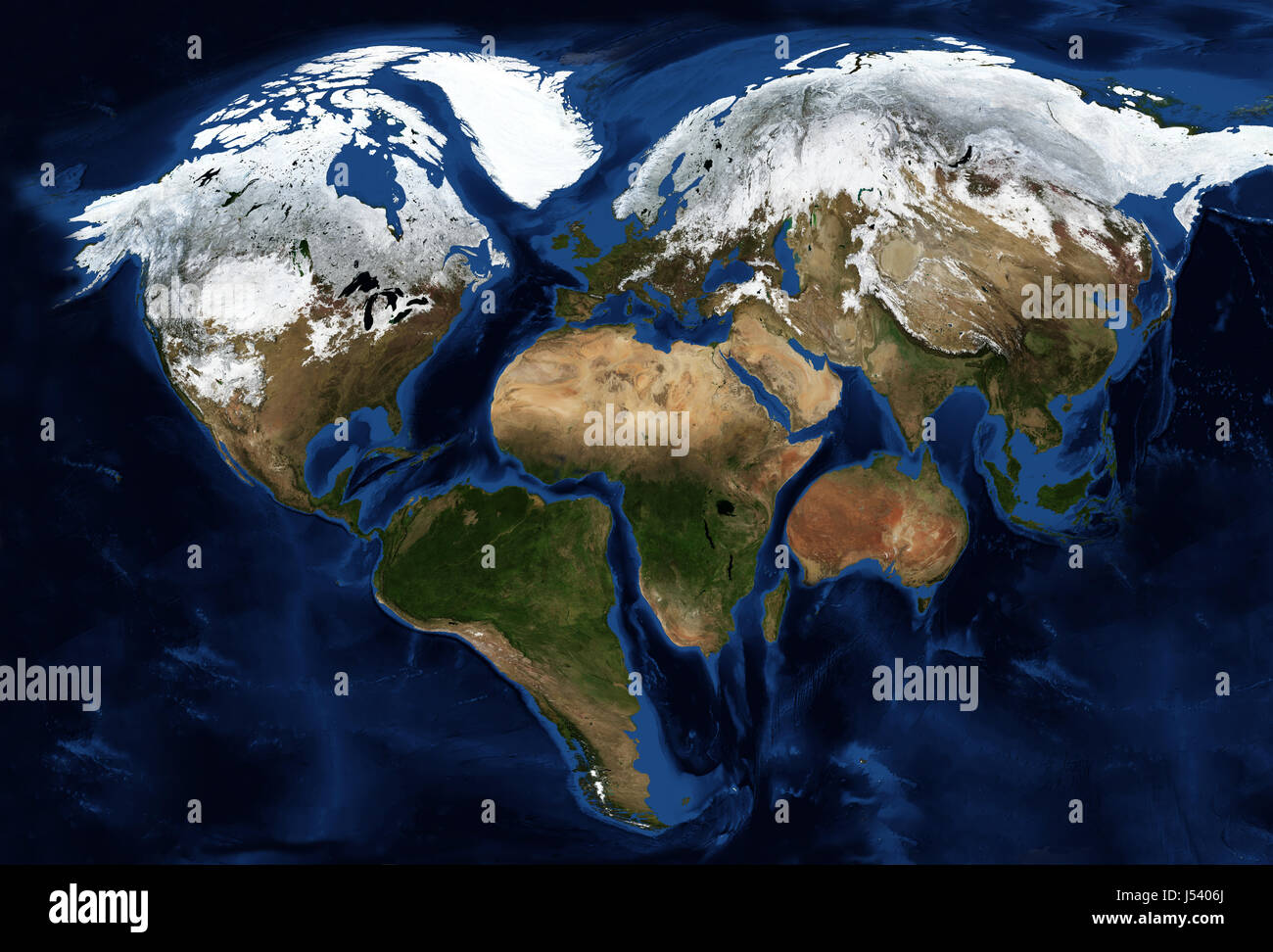 Continenti della terra a forma di cuore - Elementi di questa immagine sono arredate dalla NASA Foto Stock