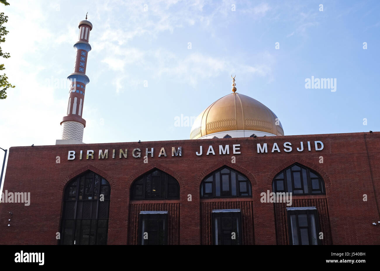 Masjid birmingham mosque uk immagini e fotografie stock ad alta
