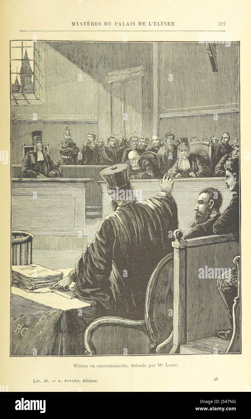"Mystères du Palais de l'Élysée" si traduce in "Misteri del Palazzo dell'Élysée", forse un'opera o un resoconto storico che descrive i misteri, gli eventi e le figure associati al Palazzo dell'Élysée a Parigi, in Francia. Foto Stock