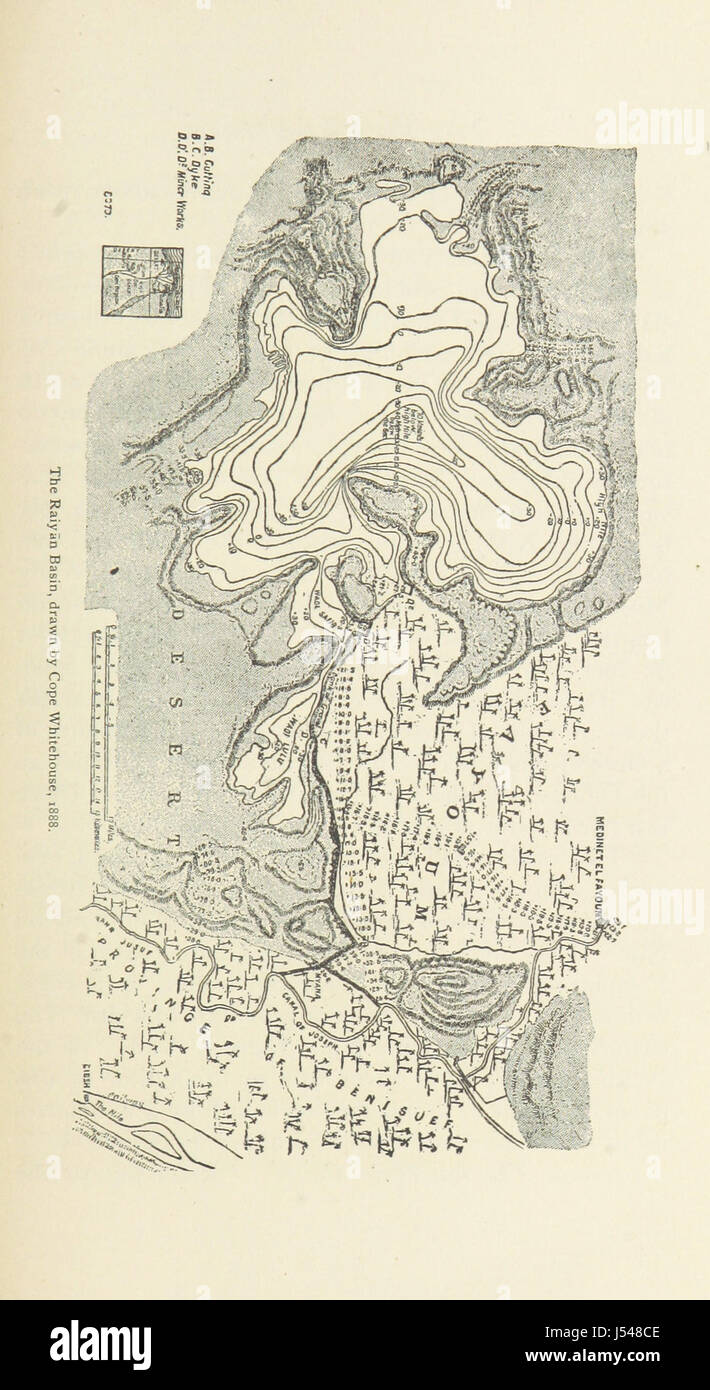 Immagine presa da pagina 39 del 'Raiyān Moeris. (La sostanza di un indirizzo prima dell'Amer. Geog. Soc., nov. 11, 1889). [con 4 mappe.]" Foto Stock