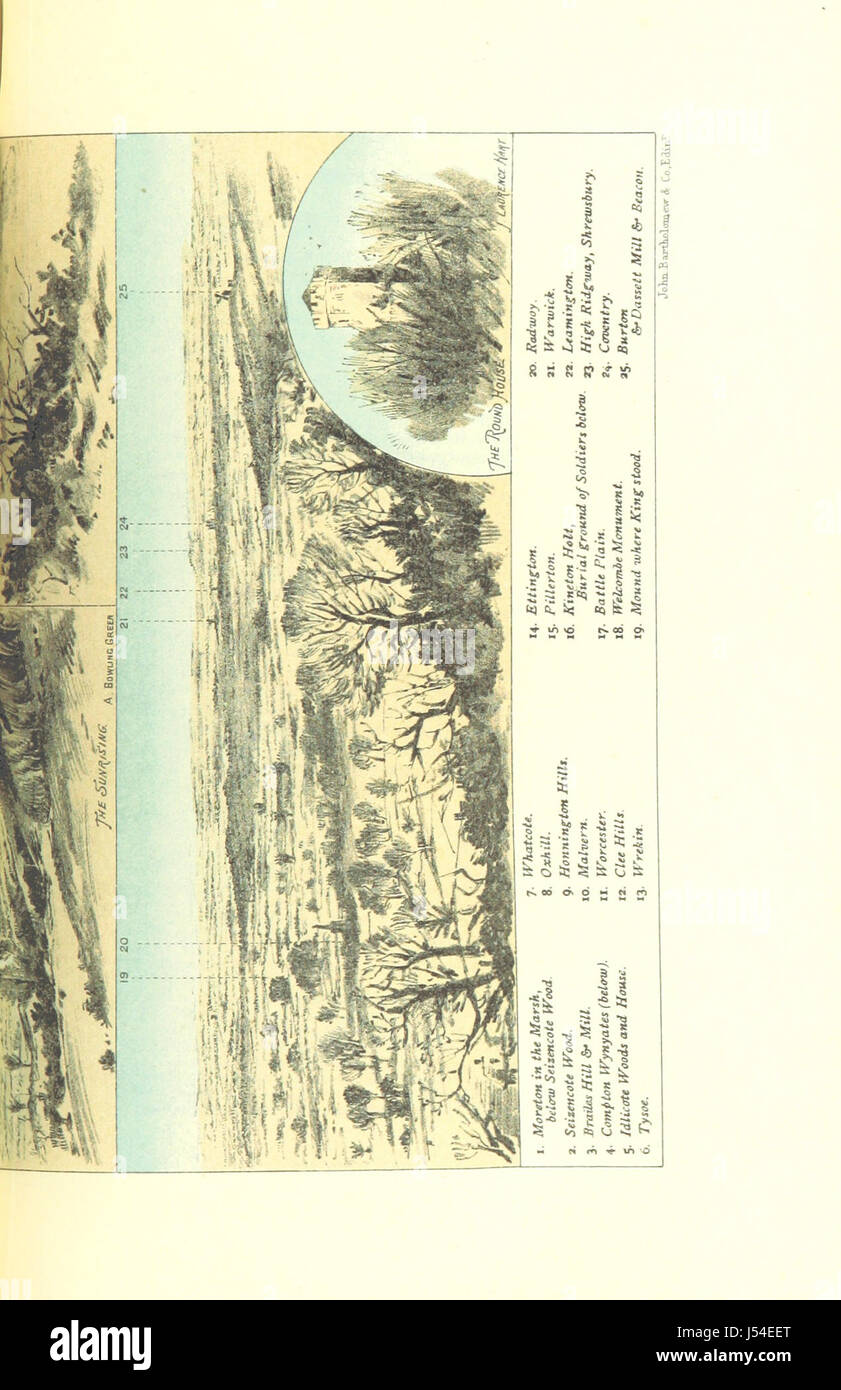 Shakespeare's Land, essendo una descrizione del Centro e Sud del Warwickshire. Con ... mappe e piani ... e ... incisioni originali da L. Hart e F. Whitehead Foto Stock